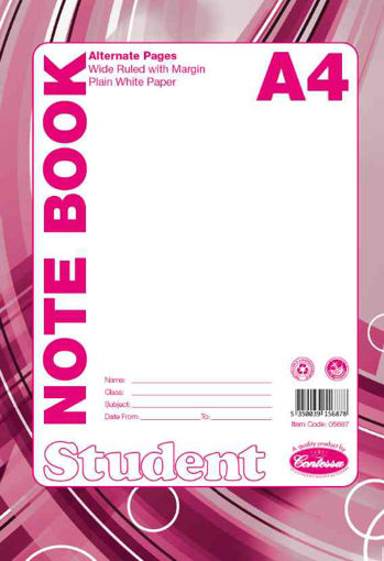 Picture of NOTEBOOK A4 RULED/PLAIN